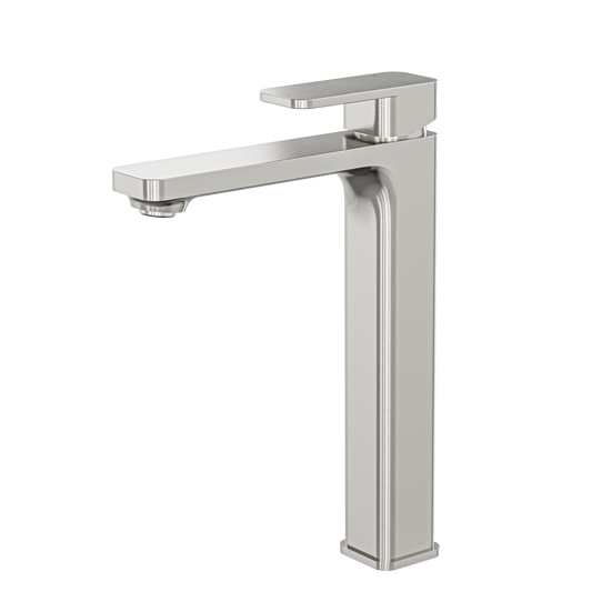 Zia Tall Basin Mixer - Brushed Nickel