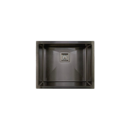 Vanté Nano Coated Single Bowl Kitchen Sink - R10 Corner - SS 304 Stainless Steel - 550mm - PVD Gunblack