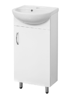 MDF Poly White Cabinet - Gloss White -450mm