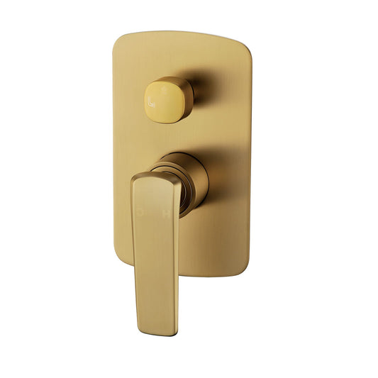 Esperia Brushed Yellow Gold Wall Mixer   with Diverter