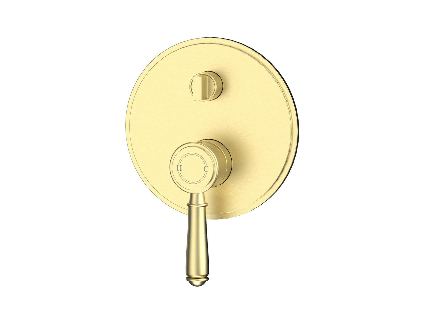 Clasico  Wall Diverter Mixer Trim Kits in Brushed Gold