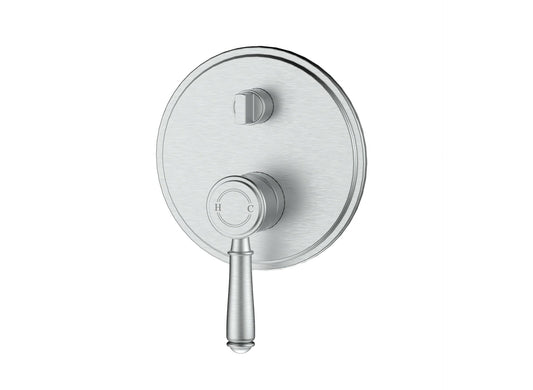 Clasico  Wall Diverter  Mixer Trim Kits in Brushed Nickel