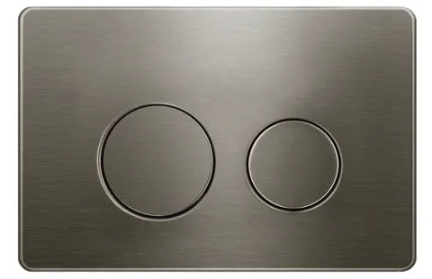 R&T Round Gun Metal Stainless Steel Push Plate