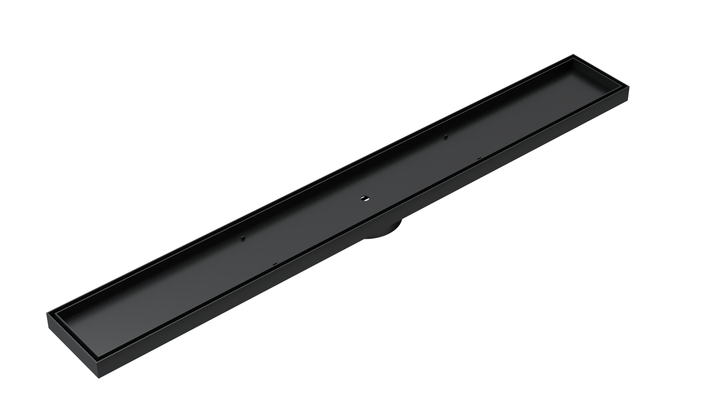 Ezyflow 800mm Tile Insert Linear Waste DN89 - Matte Black