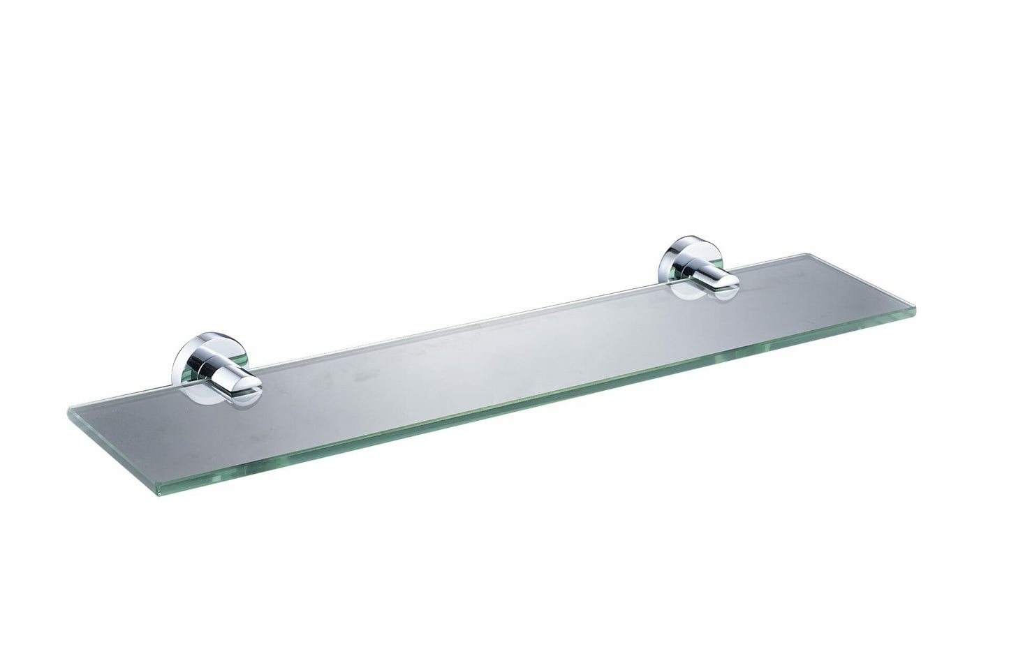 Ruby Round Glass Shelf 520 mm - Chrome