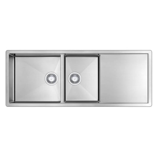 1200mm Stainless Steel Nano Coated 1 & 1/2 Bowl Kitchen Sink with Drainer