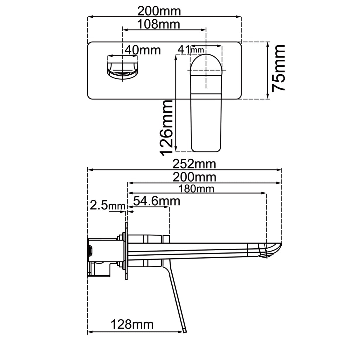 RUSHY Series CH0153-2-EX.BM Trim Kit(match CLPS)