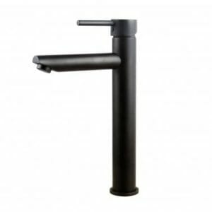 LUCID PIN Round Black Tall Basin Mixer
