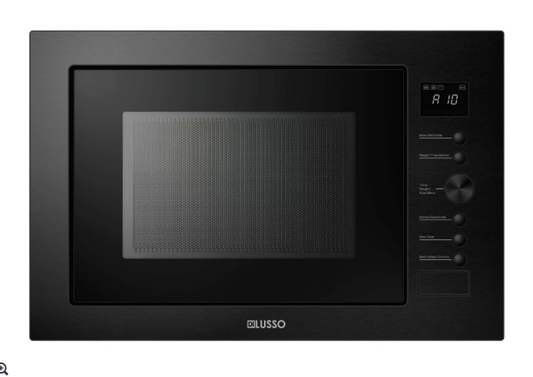 34L Built in Microwave Oven with Grill - 1000W microwave + 1100W grill, black metal trim, New, Avail Feb 25