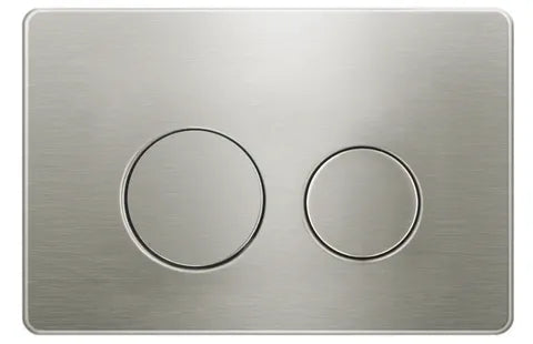 R&T Round Brushed Nickel Stainless Steel Push Plate