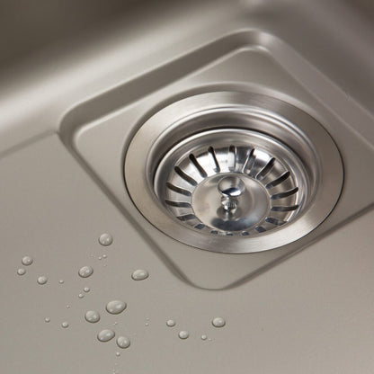 800mm Gun Metal Belle Luxe 2.0 Single Bowl Workstation Kitchen Sink - Dual Step - Nano Coated Stainless Steel Panel - Anti-Scratch