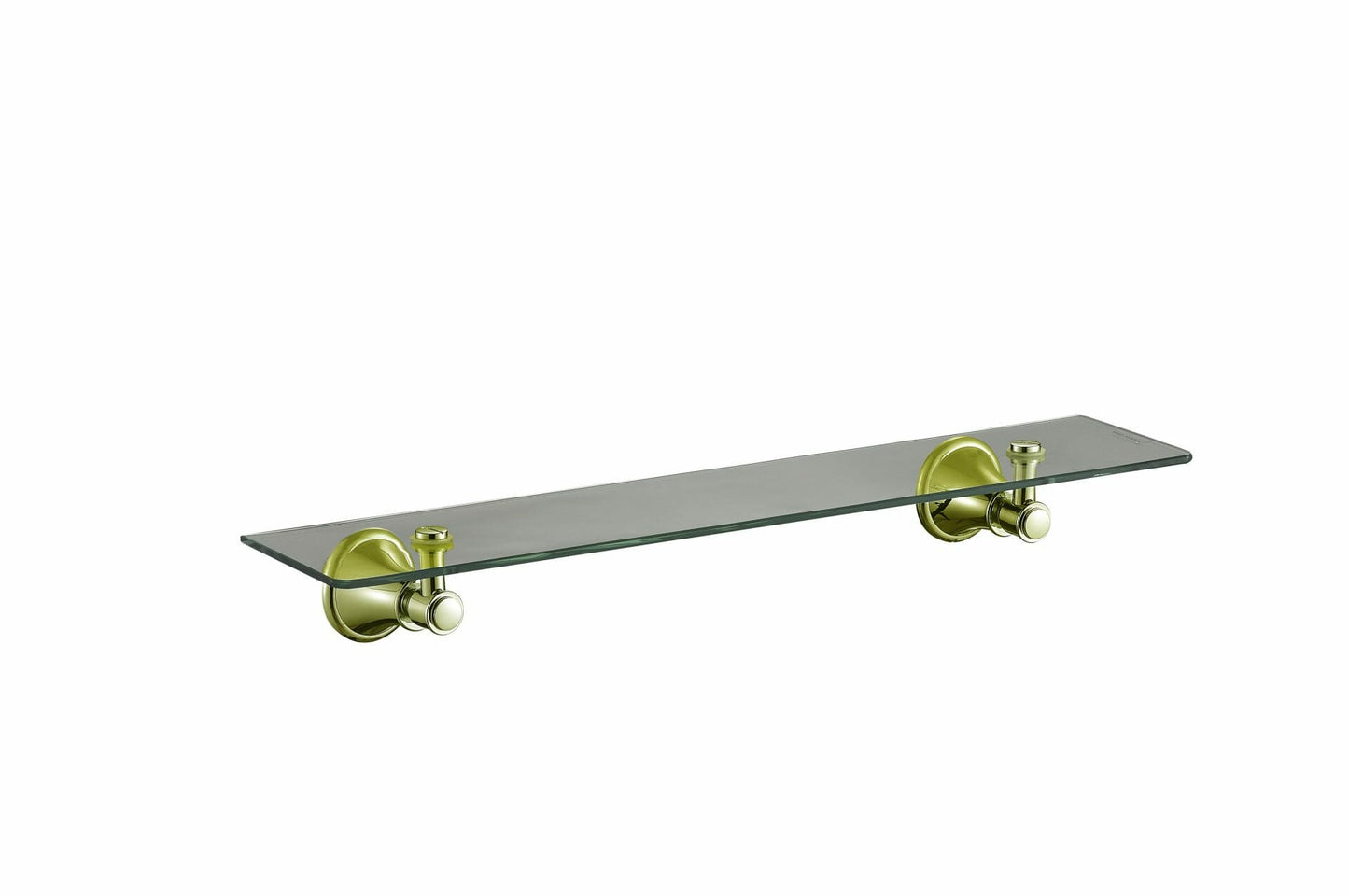 Clasico Glass Shelf - Brushed Gold
