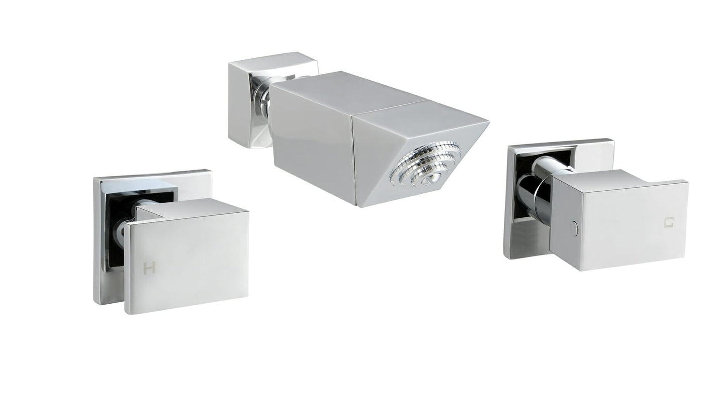 Square Shower Set - Chrome
