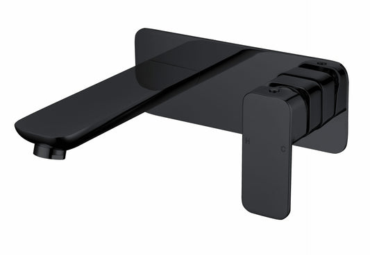 Nova Wall Basin Mixer - Matt Black