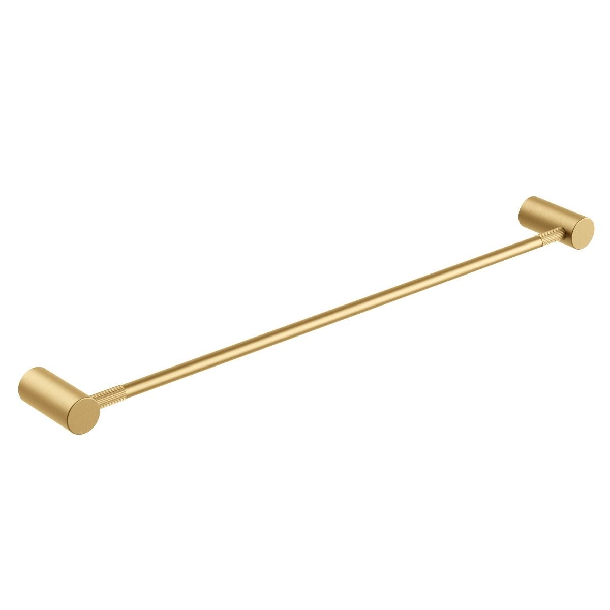 CADDENCE Brushed Brass Single Towel Rail - 600mm