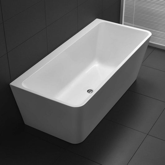 Alexa White Rectangle BTW   Acrylic Bathtub - No OverFlow - 1700mm