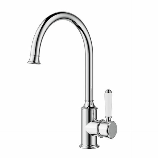 Clasico Gooseneck Sink Mixer Ceramic handle