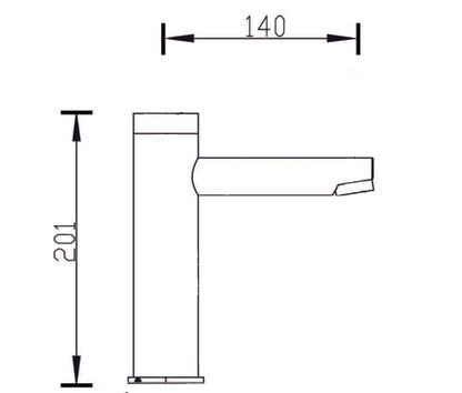 Intelligent Basin Sensor Mixer - Chrome