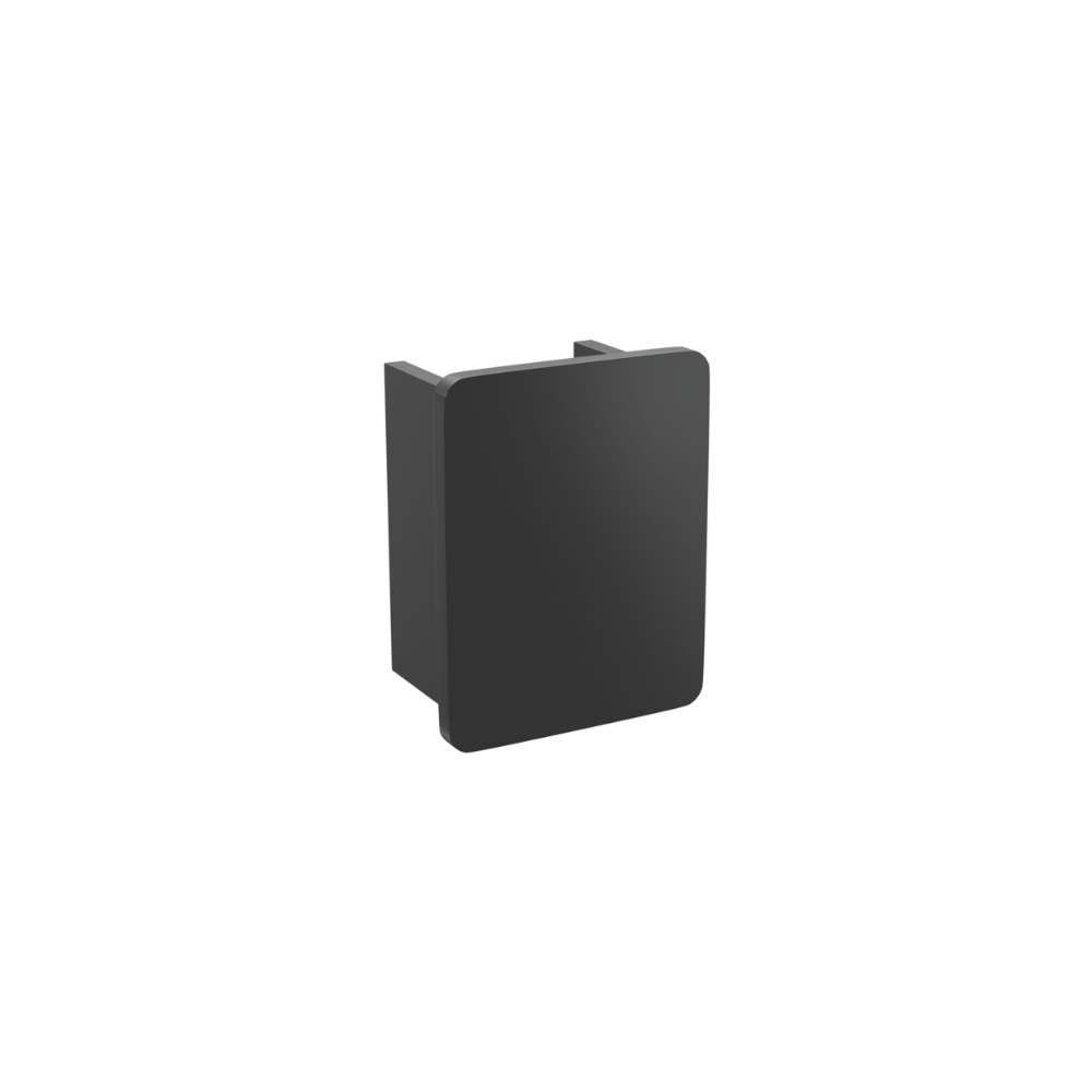 Alum End Cap Suit 13mm Channel - Black - 1 Piece