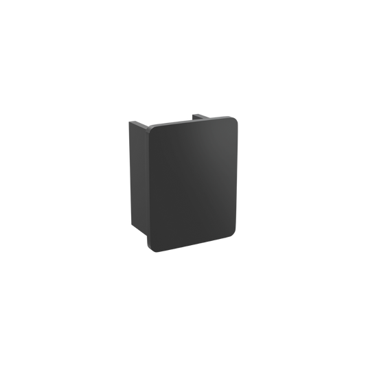 Alum End Cap Suit 13mm Channel - Black - 1 Piece