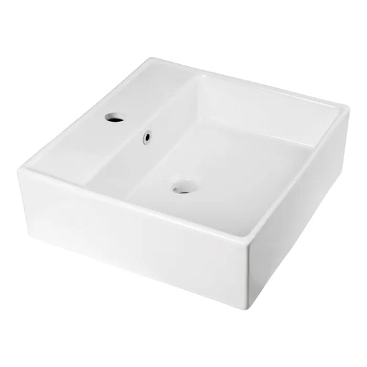 Wall Hung Basin with Taphole and Overflow Gloss White 530mm x 430mm