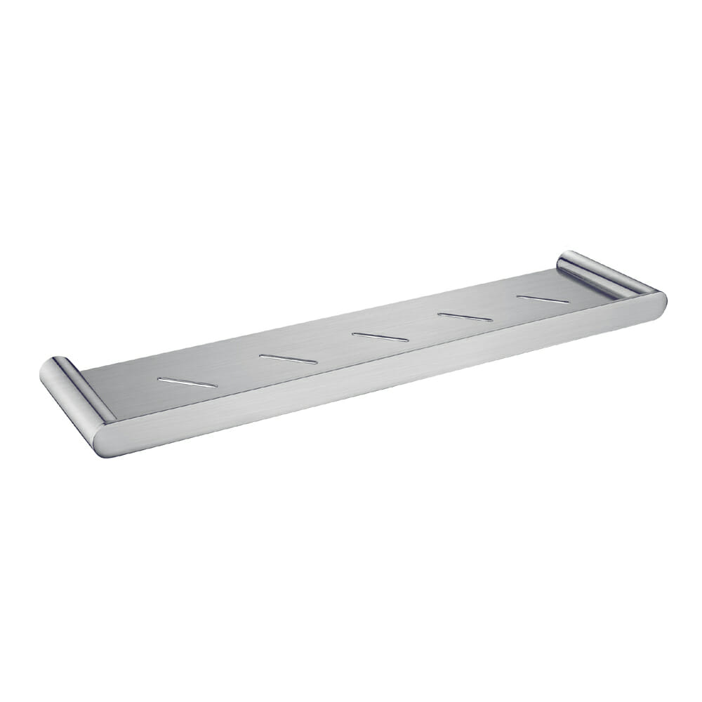 Brushed Nickel Brass Shower Shelf