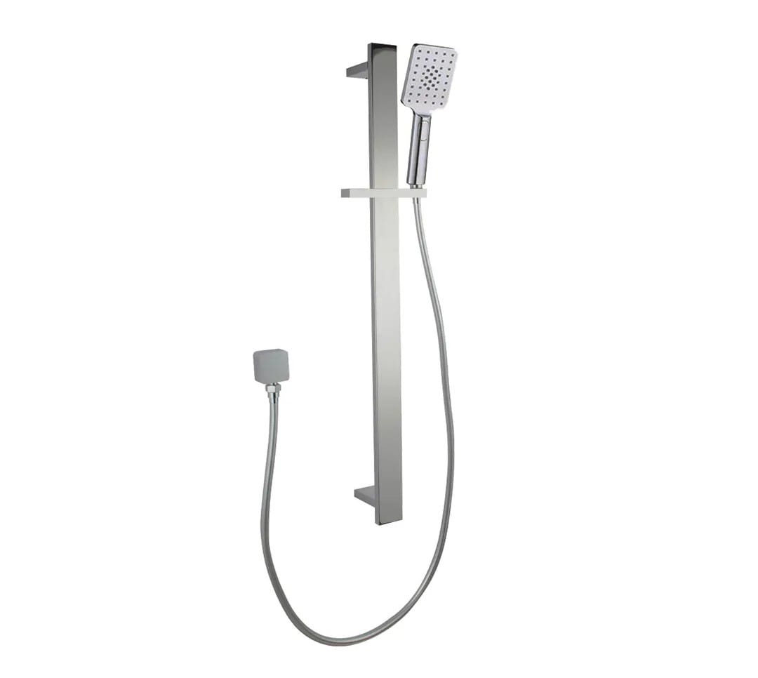 Bellino Brushed Nickel Square Handheld Shower Rail Set