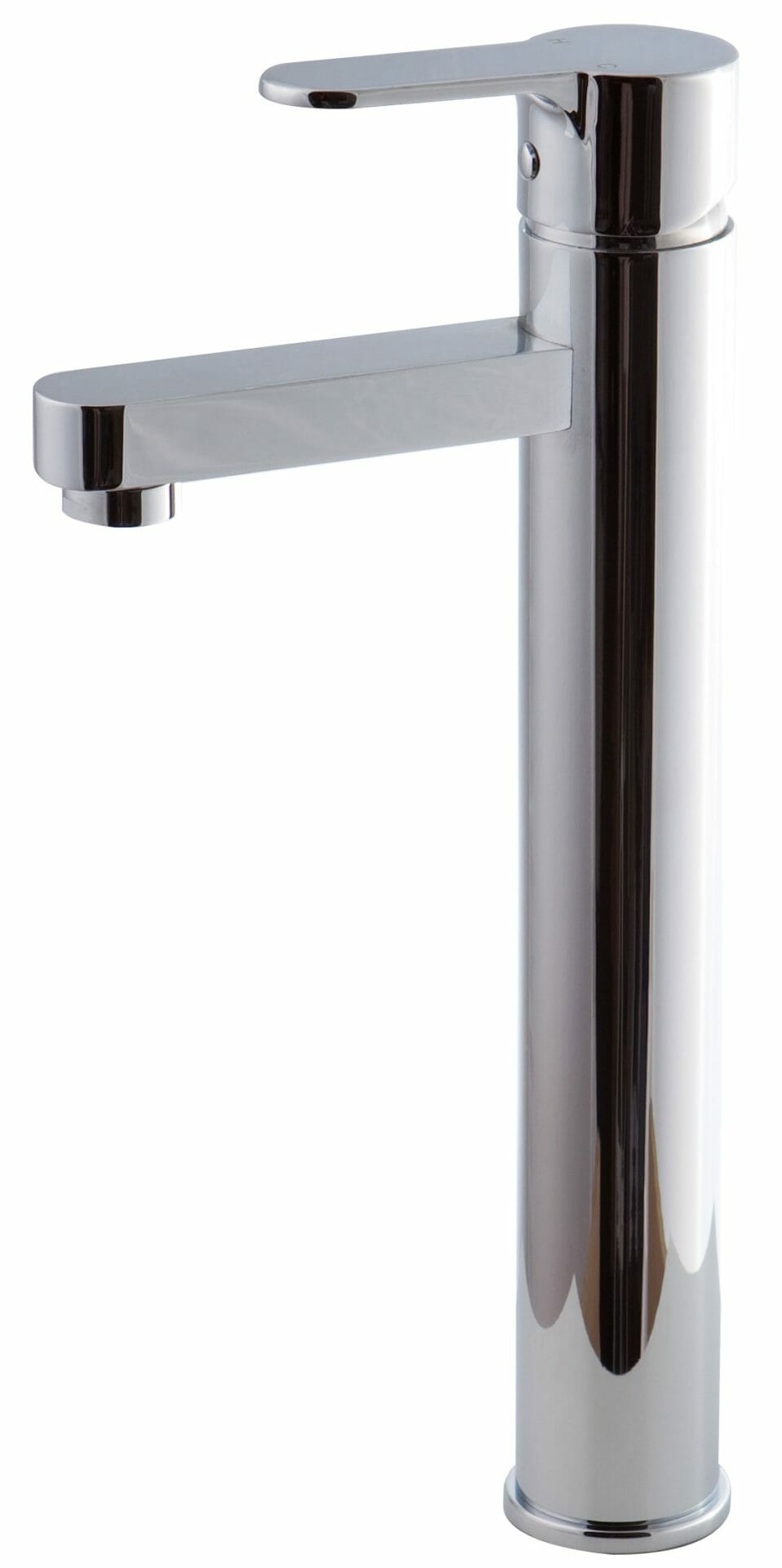 Maya Round Spoon Shaped Handle Basin Mixer - Chrome