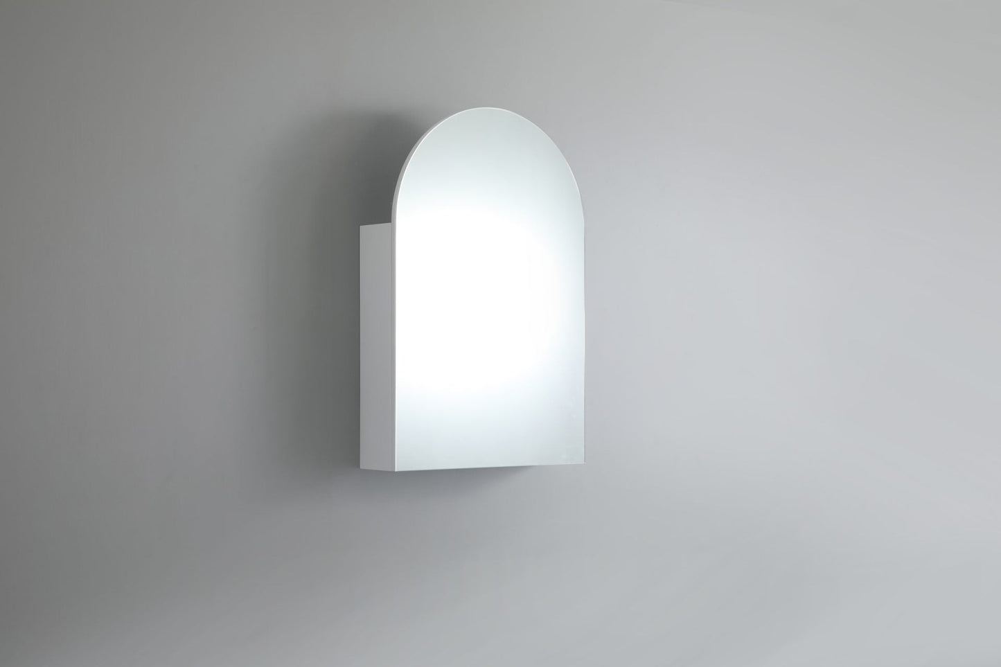 600mmx900mm Olivia Arch Shaving Cabinet - Matte White