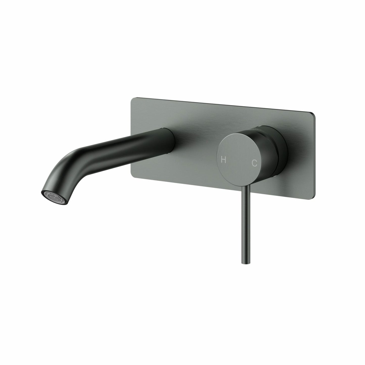 Otus Slimline Stainless Steel Wall Basin Mixer Trim Kits - Gun Metal