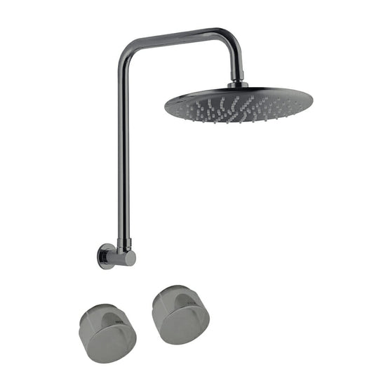 Loui Brushed NIckel Gooseneck Shower Set