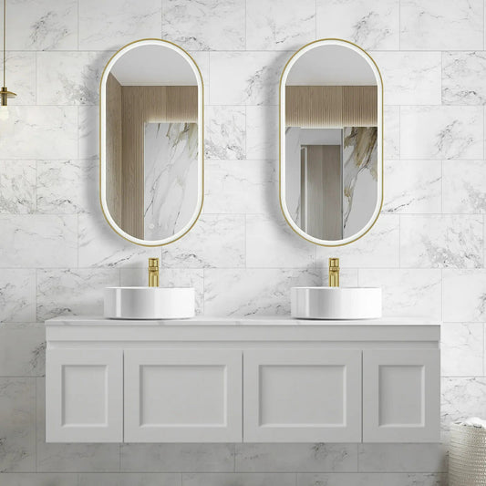 Hampton Mark II Wall Hung Vanity - Matt Grey- 1500mm