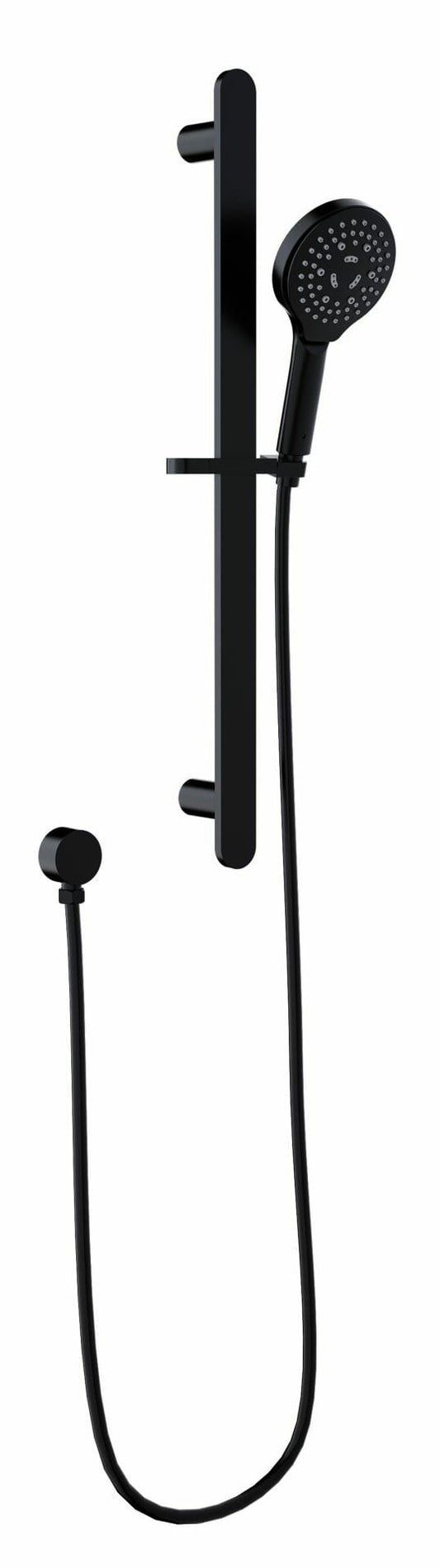 Kara Sliding Shower Rail - Matt Black