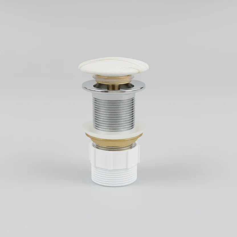 Serra Pop-up waste 32 mm Non-over Flow with Matte Carrara Ceramic Cap
