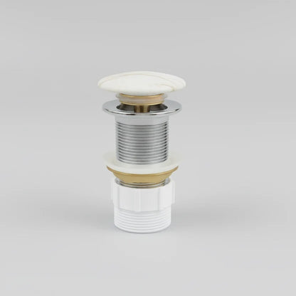 Serra Pop-up waste 32 mm Non-over Flow with Matte Carrara Ceramic Cap