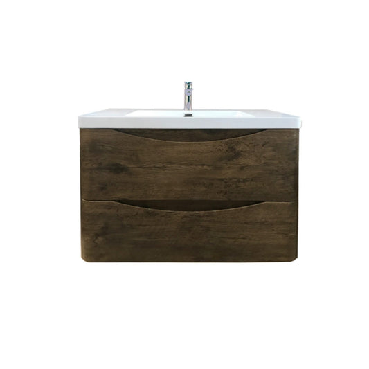 Oakland Wood Grain PVC Vanity - Dark Oak - 900mm