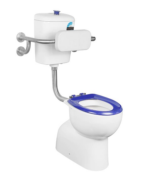 Calla Disable Toilet Suite, Bottom Inlet Cistern