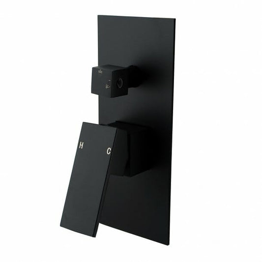 Black Shower/Bath Mixer Diverter Long   Cover