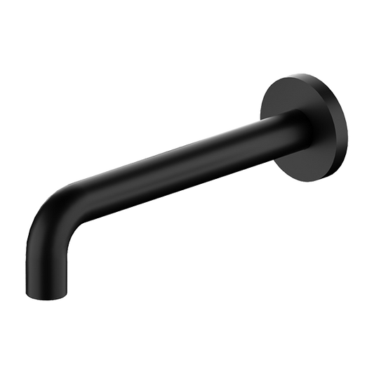 Nero X Plus Wall Basin Set Spout Only 180mm Matte Black