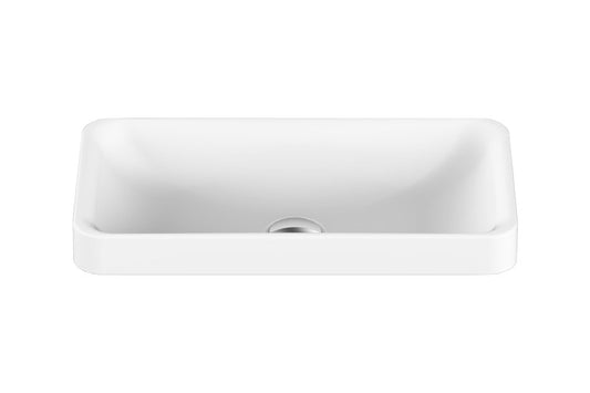 Faith Semi Inset Basin Matte White