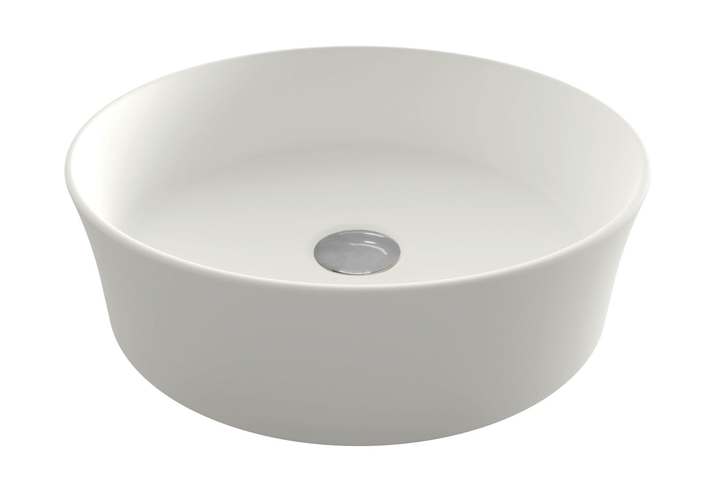 Fino Round 382 Counter Top Basin - Gloss White
