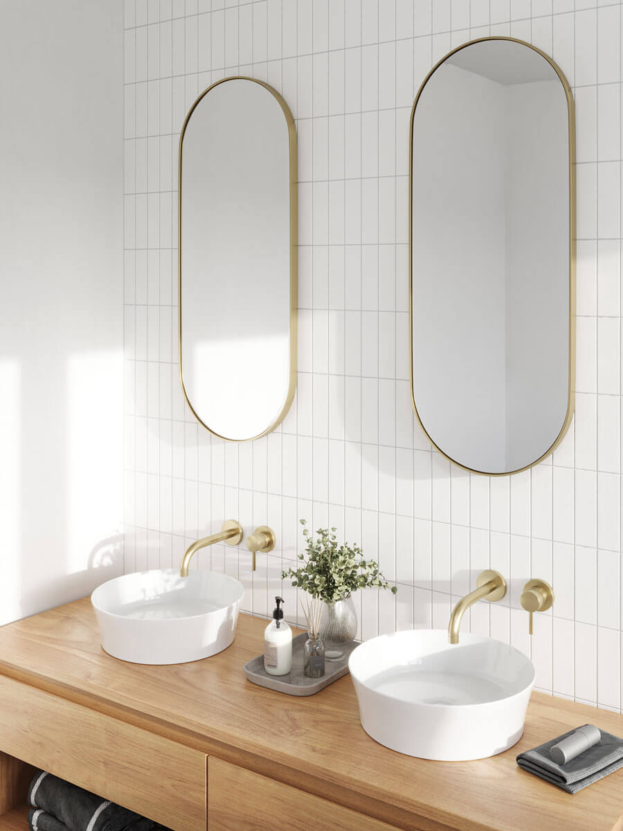 Fino Round 382 Counter Top Basin - Gloss White