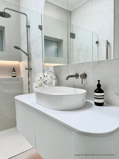 Fino 55x38 Counter Top Basin - Matte White