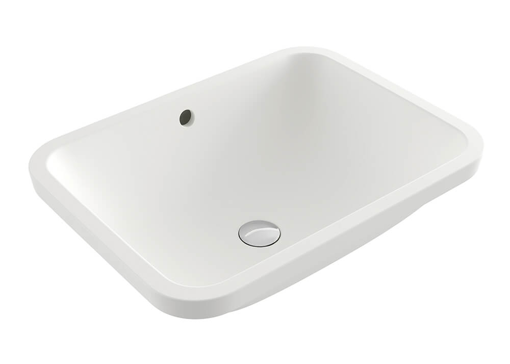 Fino Large 55x41 Under Counter Basin - Matte White