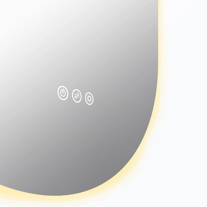 Radiant KÄPSEL - Frameless - 500mm x 1000mm LED Mirror