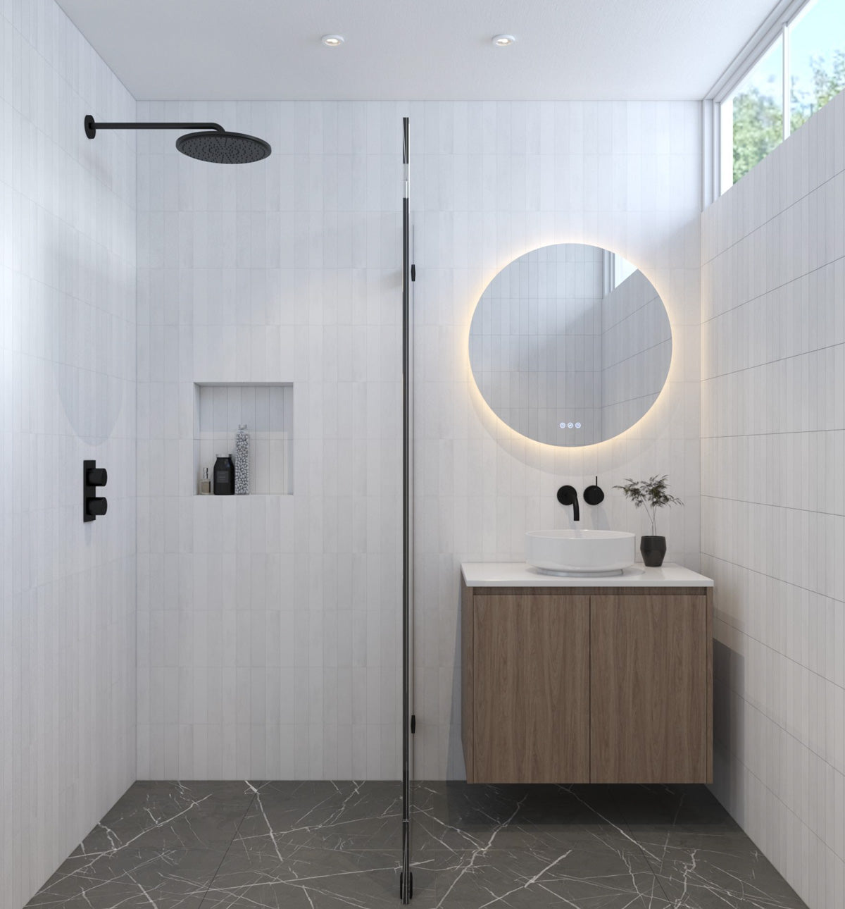 Radiant OLËK - Frameless - 1000mm LED Mirror