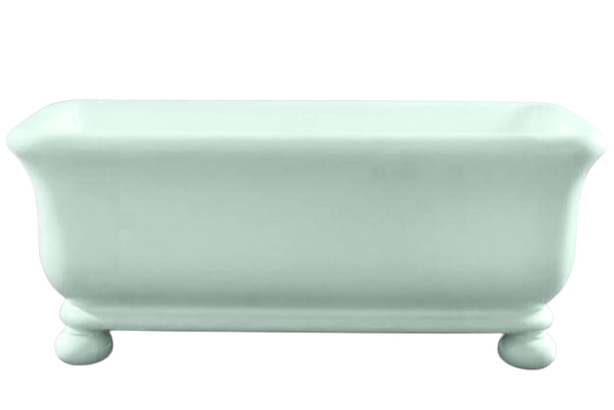 Kirkham 180 TitanCast Solid Surface Bath With Ball Feet - Special Finish