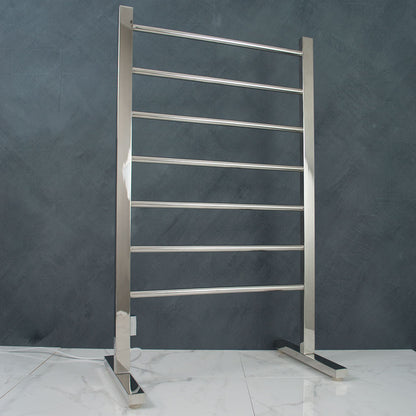 Radiant Polished 600 x 1000mm Free Standing HEATED Towel Rail