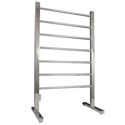 Radiant Polished 600 x 1000mm Free Standing HEATED Towel Rail
