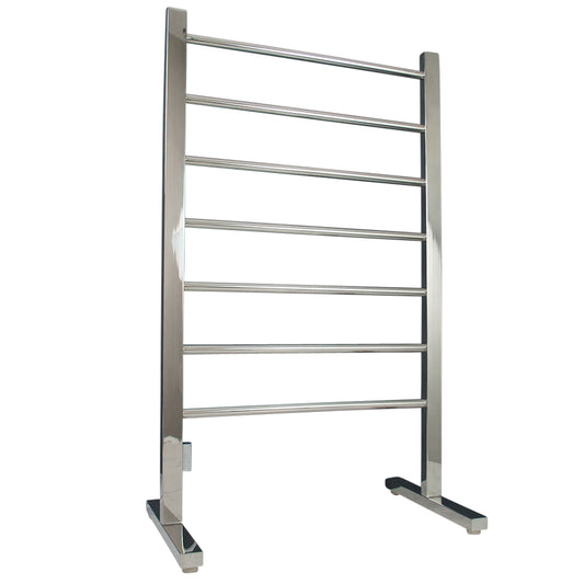 Radiant Polished 600 x 1000mm Free Standing HEATED Towel Rail